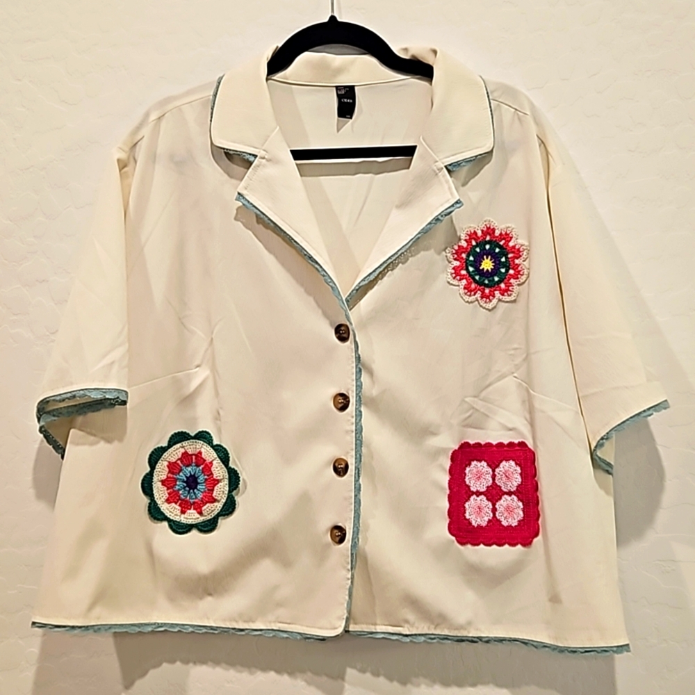 Cropped blouse (read description)